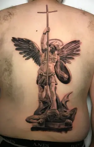 Black and grey tattoo