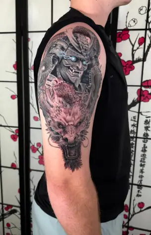 Black & Grey – Realism tattoo by Bruno Freitas