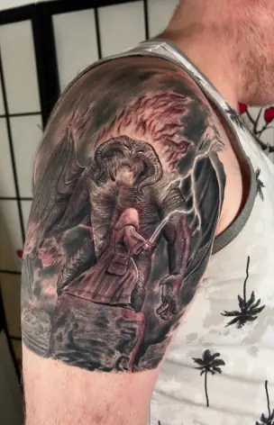 Black & Grey – Realism tattoo by Bruno Freitas