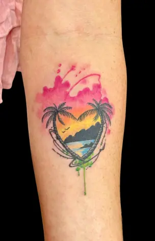 Color – Watercolor tattoo by Bruno Freitas