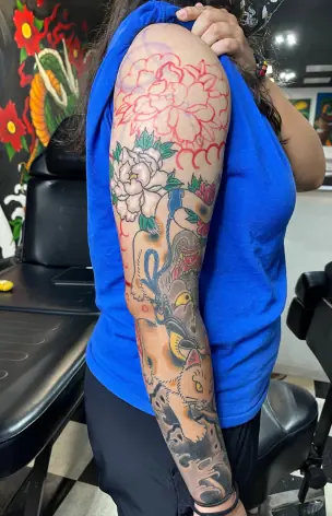 In Progress tattoo by Bruno Freitas