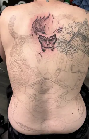 In Progress tattoo by Bruno Freitas